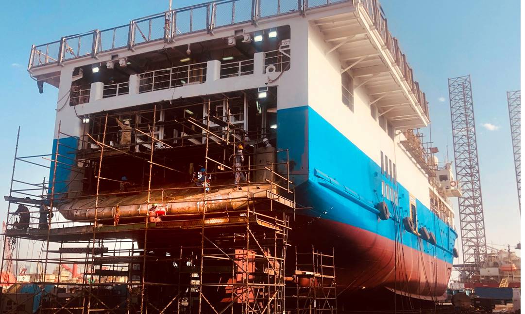 Grandweld completes a major upgrade to a survey vessel